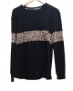 animal print πυτζάμα σε μαύρο χρώμα 3xlarge
