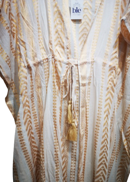 Ble Resort Collection Φόρεμα λευκό μπορνζέ σχέδια