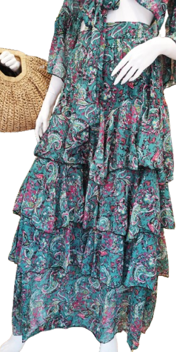 Ble Resort Collection Maxi Φούστα με βολάν