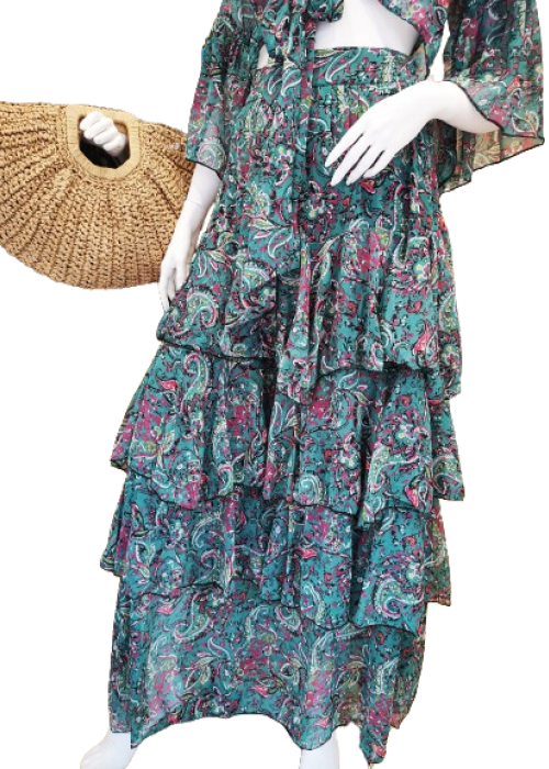 Ble Resort Collection Maxi Φούστα με βολάν