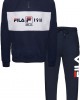 μπλε φόρμα με logo fila και φερμουάρ