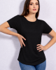 T-shirt bamboo σε Μαύρο χρώμα
