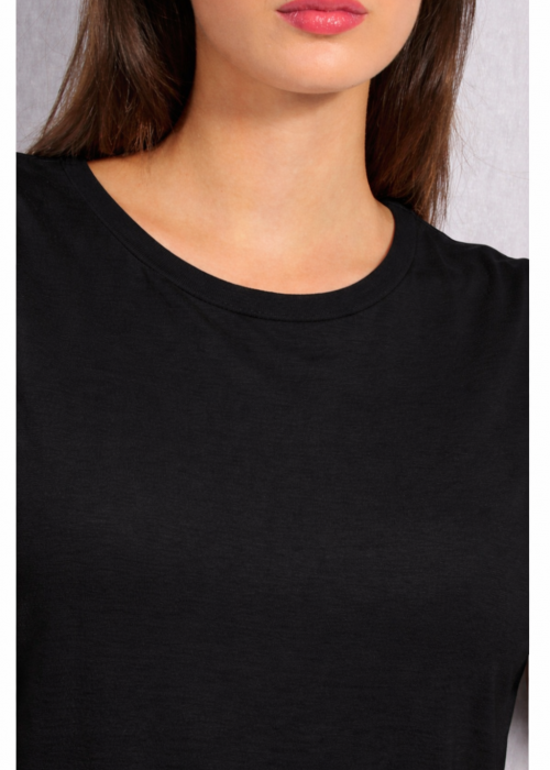 T-shirt bamboo σε Μαύρο χρώμα