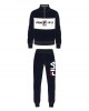 μπλε φόρμα με logo fila και φερμουάρ