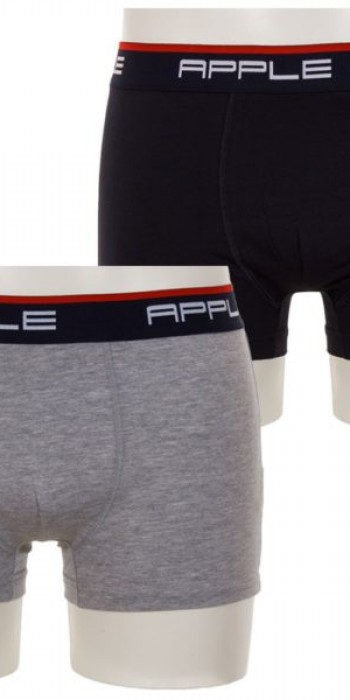 Ανδρικό Boxer Apple 2άδα grey-blue Ανδρικό Boxer Apple 2άδα grey-blue