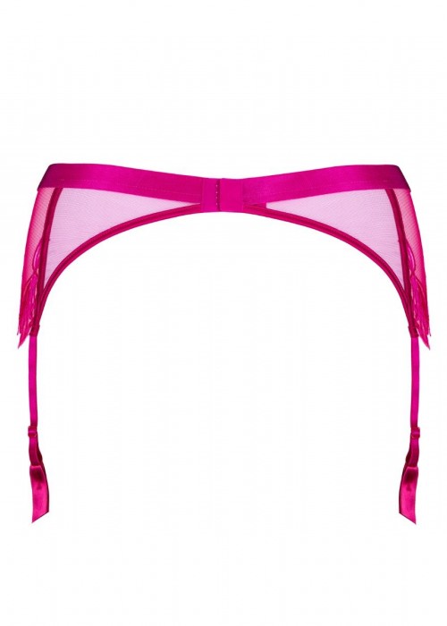 Φούξια ζαρτιέρα από τούλι J2244-44 by Jolidon Φούξια ζαρτιέρα από τούλι J2244-44 by Jolidon