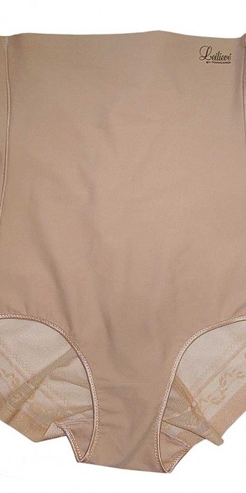  Lastex High Waist Beige