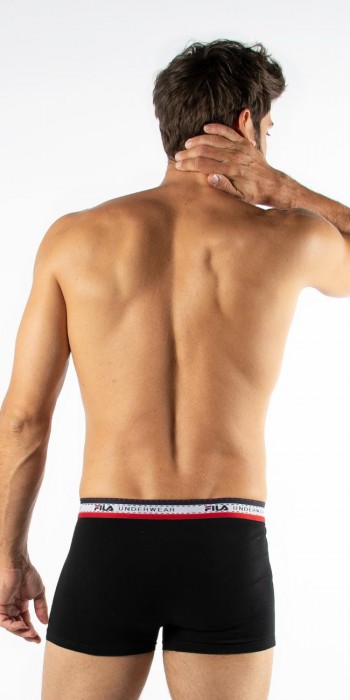 fila boxer με τρίχρωμο λάστιχο μαύρο fila boxer με τρίχρωμο λάστιχο μαύρο