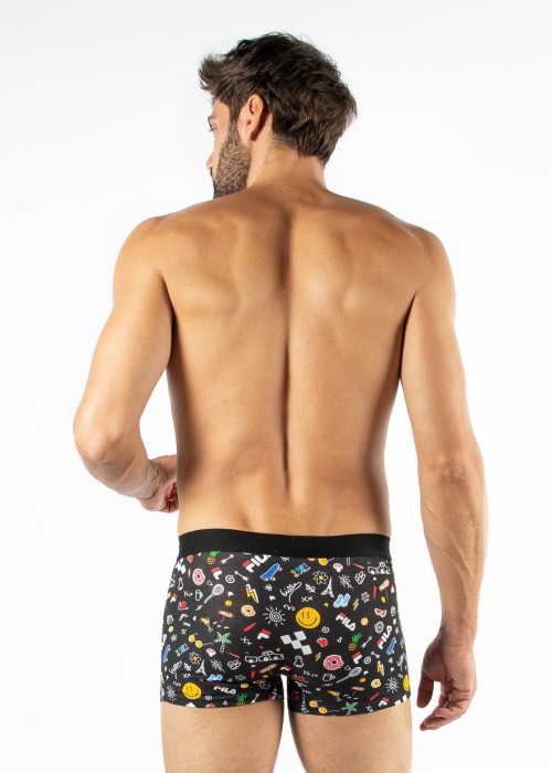 fila boxer fun με σχέδια μαύρο