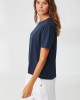 Γυναικείο μπλουζάκι Navy Blue Nautica με λαιμόκοψη
