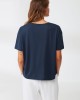 Γυναικείο μπλουζάκι Navy Blue Nautica με λαιμόκοψη