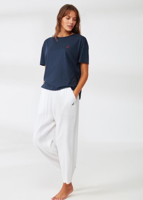 Γυναικείο μπλουζάκι Navy Blue Nautica με λαιμόκοψη